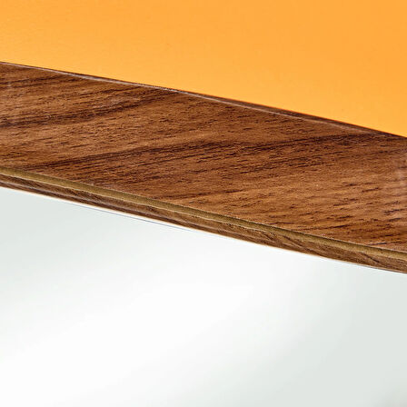 Amorf Ayna - Kahverengi - 38x55 cm