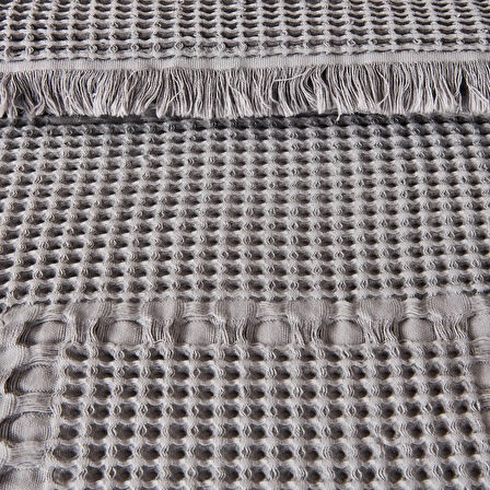 Soft Nako Çift Kişilik Yatak Örtüsü - Gri - 220x240 cm