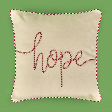 Soft Hope Kırlent - Ekru - 42x42 cm