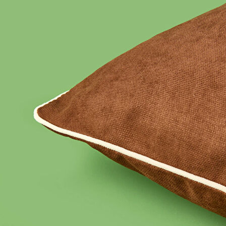 Soft Lamina Kırlent - Kahverengi - 35x55 cm