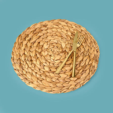 Hasır Amerikan Servis - Kahverengi - 35 cm