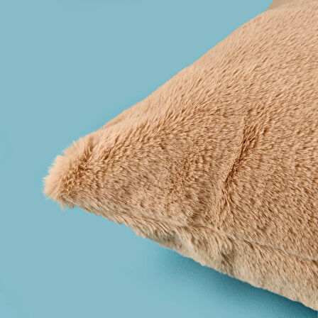 Soft Post Kırlent Kılıfı - Bej - 45x45 cm