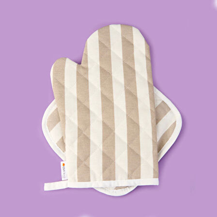 Soft Nemo Fırın Eldiveni ve Tutaç - Bej / Ekru - 17x28 cm + 20x20 cm