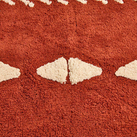 Soft Tufting Thek Banyo Paspası - Kiremit - 60x90 cm