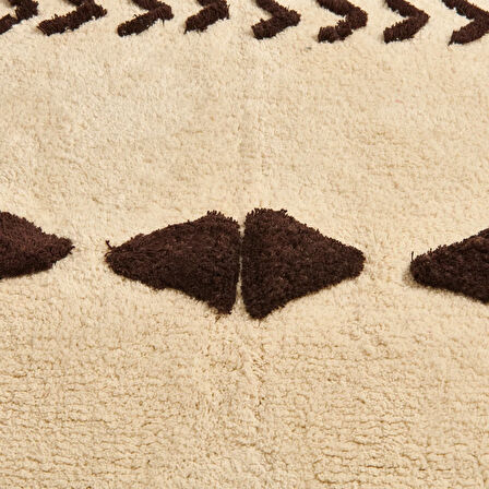 Soft Tufting Thek Banyo Paspası - Ekru - 60x90 cm