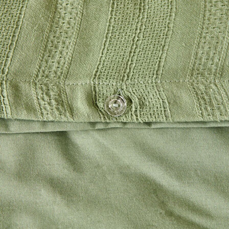 Soft Armürlü Çift Kişilik Nevresim Takımı - Yeşil