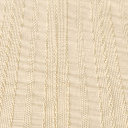 Soft Armürlü Çift Kişilik Nevresim Takımı - Ekru