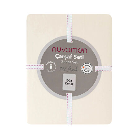 Tek Kişilik Çarşaf Seti - Ekru - 160x240 cm + 50x70 cm