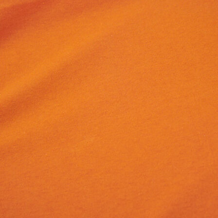 Pamuklu Penye Tek Kişilik Çarşaf - Turuncu - 100x200 cm