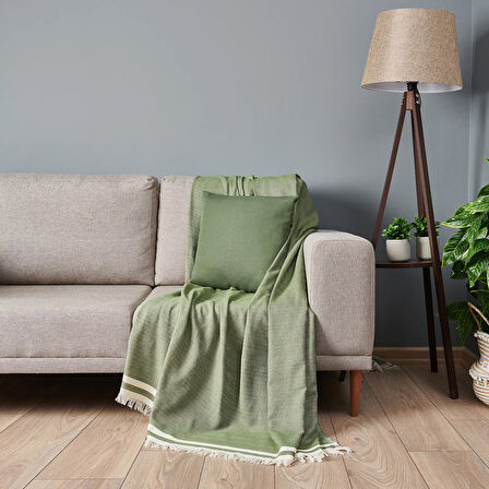 Home Koltuk Şalı - Yeşil - 170x230 cm