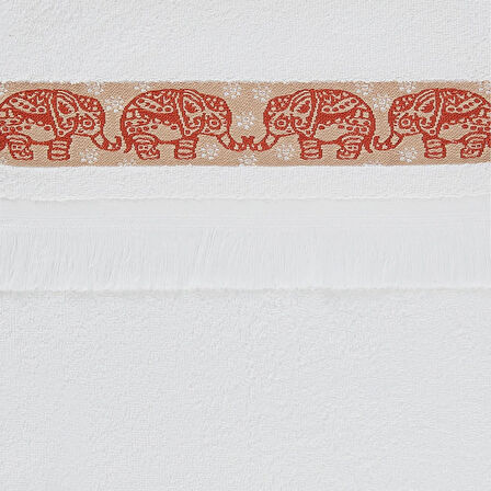 Boho El Havlusu - Kiremit Filli - 30x50 cm