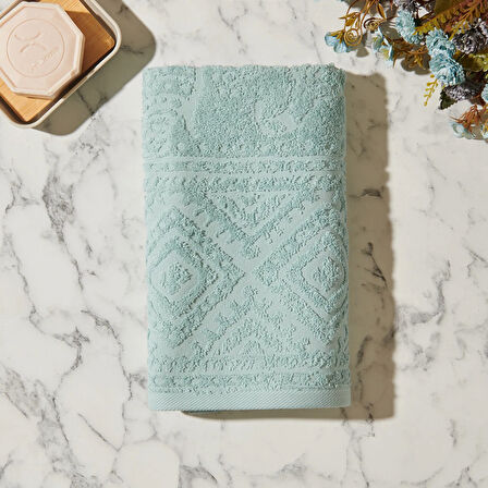 Boho Yüz Havlusu B1 Mavi 50x80 cm