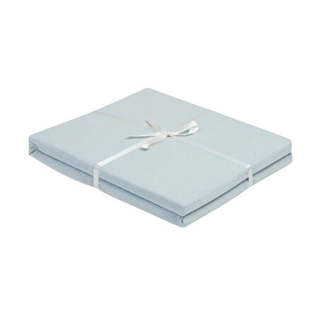 Pamuklu Penye Tek Kişilik Çarşaf - Mint - 100x200 cm