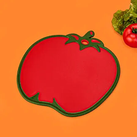 Life Domates Şekilli Kesme Tahtası - Kırmızı