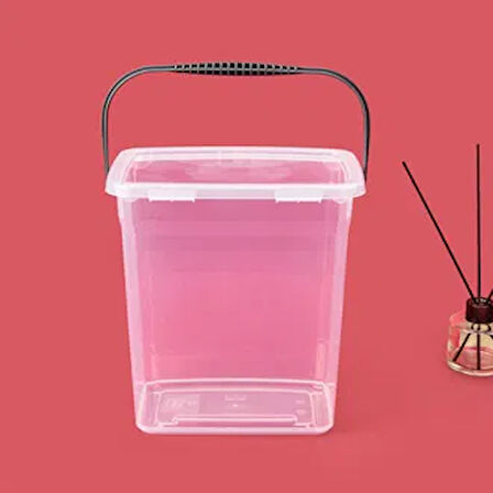 Life Q-Box Saplı Saklama Kabı - Şeffaf - 6 lt