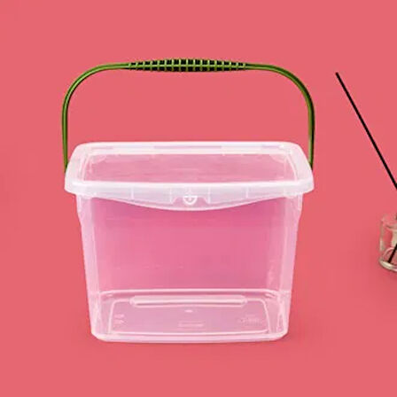 Life Q-Box Saplı Saklama Kabı - Şeffaf - 4 lt