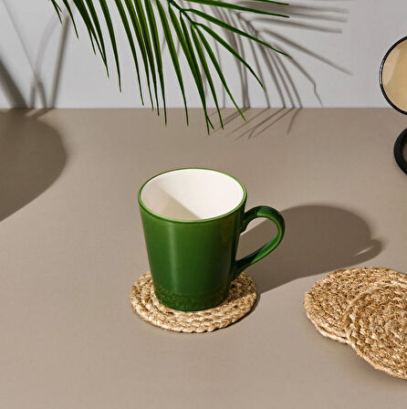 4'lü Jüt Bardak Altlığı Seti - Kahverengi - 10 cm