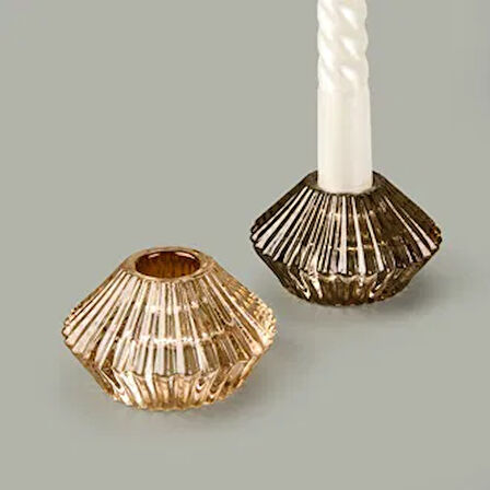 Prizma Şamdan - Asorti - 7x4 cm