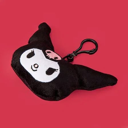 Kuromi Çanta Süsü - Siyah - 15x9 cm