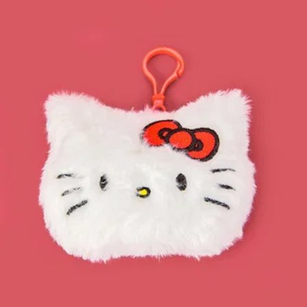 Hello Kitty Çanta Süsü - Beyaz - 12x10 cm