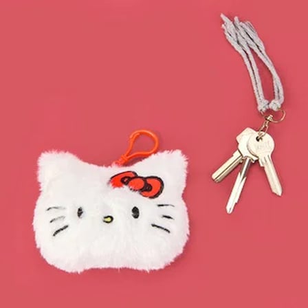 Hello Kitty Çanta Süsü - Beyaz - 12x10 cm