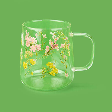 Glass Cam Figürlü Kupa - Şeffaf - 450 ml