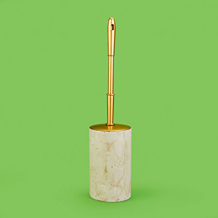 Bath Traverten Görünümlü Tuvalet Fırçası - Gri