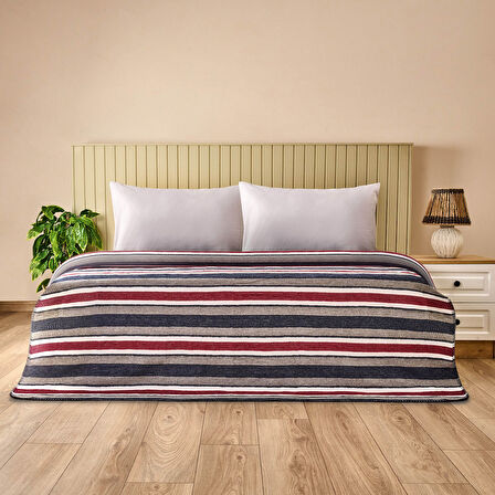 Soft Marea Çift Kişilik Battaniye - Renkli - 180x220 cm