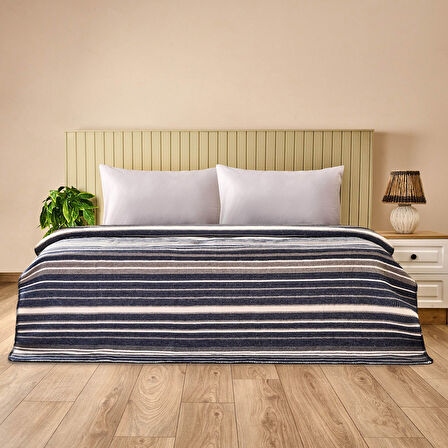 Soft Nerida Çift Kişilik Battaniye - Lacivert - 180x220 cm