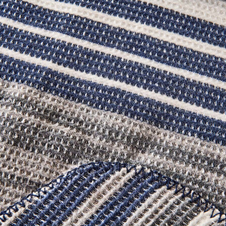 Soft Nerida Çift Kişilik Battaniye - Lacivert - 180x220 cm