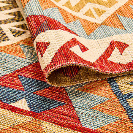 Soft Kökez Halı - Renkli - 120x180 cm