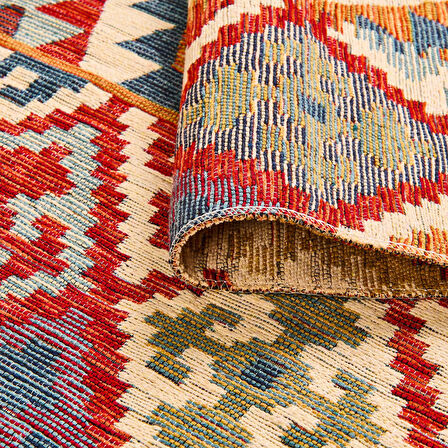 Soft Talu Halı - Renkli - 120x180 cm