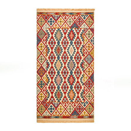 Soft Talu Halı - Renkli - 80x150 cm