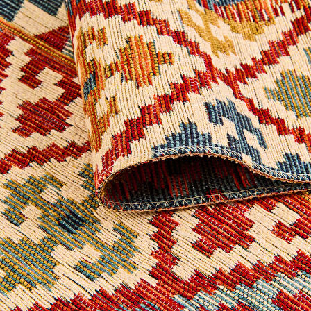 Soft Talu Halı - Renkli - 80x150 cm