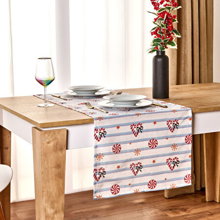 Soft Gula Runner - Renkli - 45x140 cm