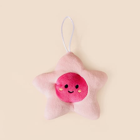 Soft Çiçek Figürlü Yumuşak Süs - Pembe - 15x12 cm