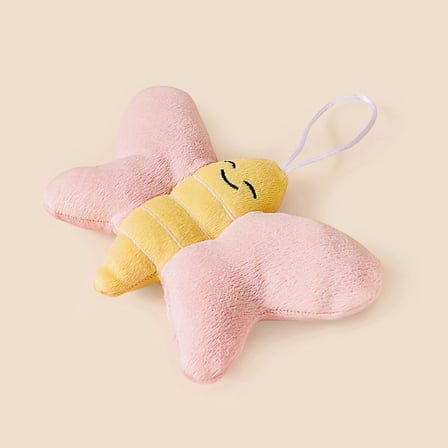 Soft Kelebek Figürlü Yumuşak Süs - Pembe - 16x12 cm
