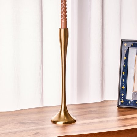 Golden Star Şamdan - Sarı - 31 cm