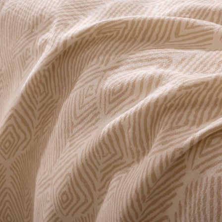 Soft Clay Tek Kişilik Pike Takımı - Beyaz / Bej