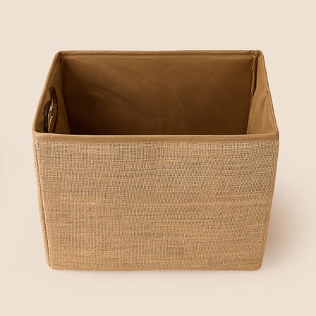 Living Jüt Organizer Kutu - Kahverengi - 33x25x25 cm