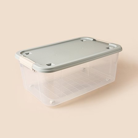 Living Agata Organizer Kutu - Şeffaf - 40 lt