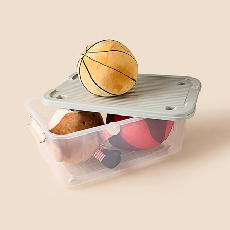 Living Agata Organizer Kutu - Şeffaf - 40 lt