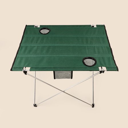 Katlanabilir Kamp Masası - Yeşil - 73x55x48 cm