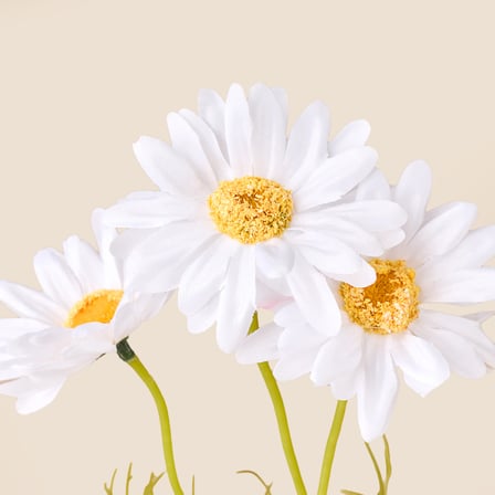Deco Papatya Yapay Dal Çiçek - Beyaz - 47 cm