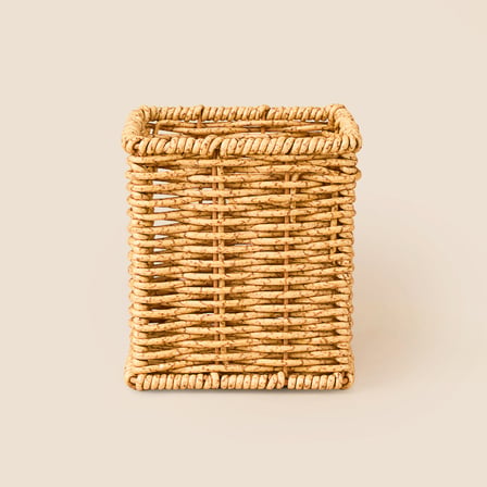 Rattan Kaşıklık - Kahverengi - 10x10x12 cm
