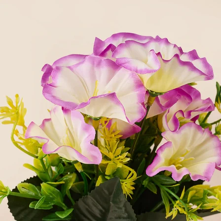 Deco Morning Glory 6'lı Dal Çiçek - Renkli - 30 cm