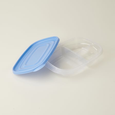 3 Bölmeli Oval Saklama Kabı - Asorti
