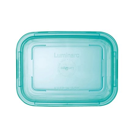 Keep'n Box Active Kilitli Kapak Saklama Kabı - Şeffaf / Turkuaz - 820 ml