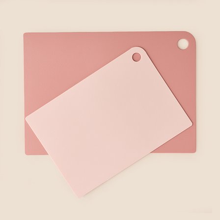 Kitchen 2'li Elastik Kesim Panosu - Pembe - 21x30 + 25x35 cm