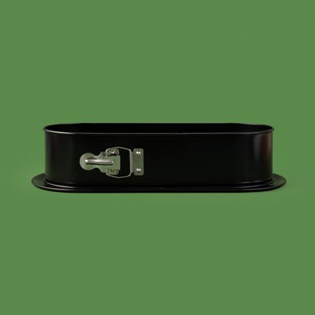 Classic Kelepçeli Baton Kek Kalıbı - Siyah - 34x12 cm